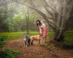 Sasha, Murphy and their mom Julie photographed by Champagne Photography