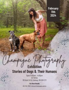 Champagne Photography Studio 2024 exhibition - stories of dogs and their humans